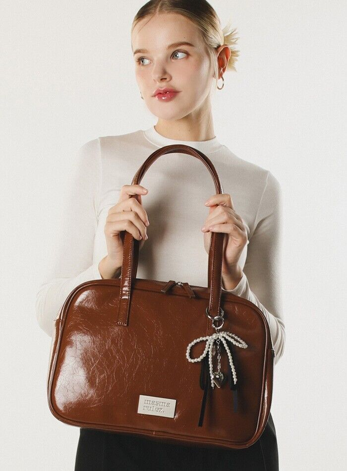 Masmarulez] Korean 304 Leather Pouch Shoulder Bag Brown | eBay