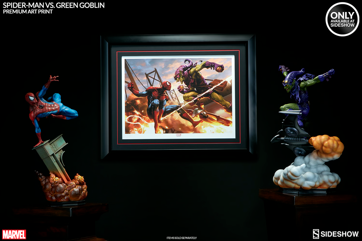 SIDESHOW MARVEL SIGNED Art Print 106/300 SPIDERMAN THE GREEN