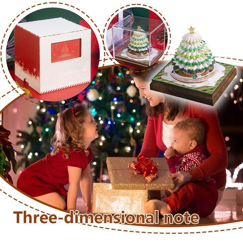 3D Self-Stick Notes Christmas Tree,Tear Off Paper Note Pad Cubes Note Stick C2G9 - Picture 5 of 19
