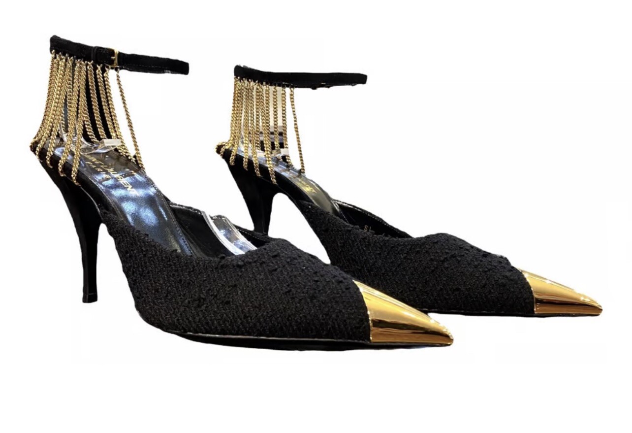 Pompe autentiche 90 mm Saint Laurent Helmut