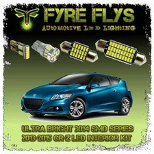 White LED interior lights package kit for 2013-2015 CR-Z 9 pcs 3014 series SMD