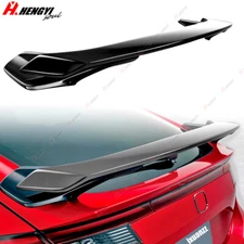 FOR 2022-2025 HONDA CIVIC HATCHBACK GLOSS BLACK HP STYLE REAR TRUNK SPOILER WING