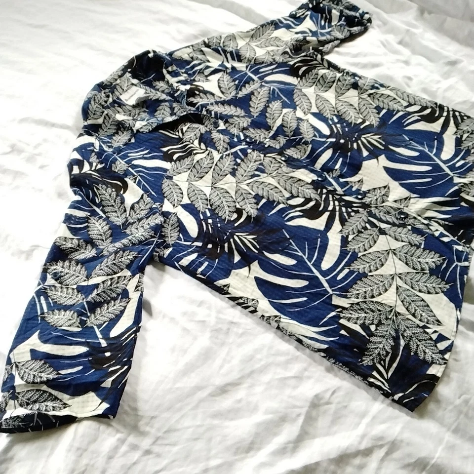 BON WORTH Mujer Talla Mediana Tropical Floral Manga 3/4  Foto 4 de 4