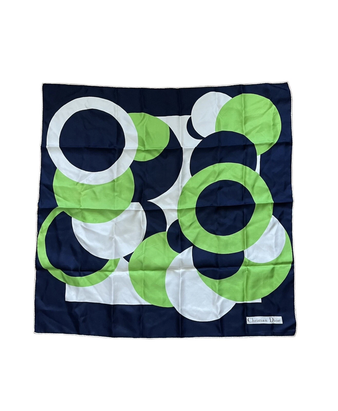 Foulard mouchoir en soie vintage Dior