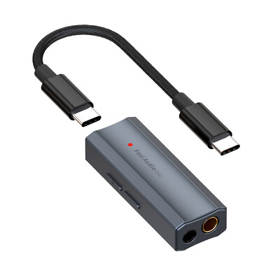 Fosi Audio DS2 USB C to AUX Headphone Amp DAC Dongle Dual Output DSD256 Jack NEW