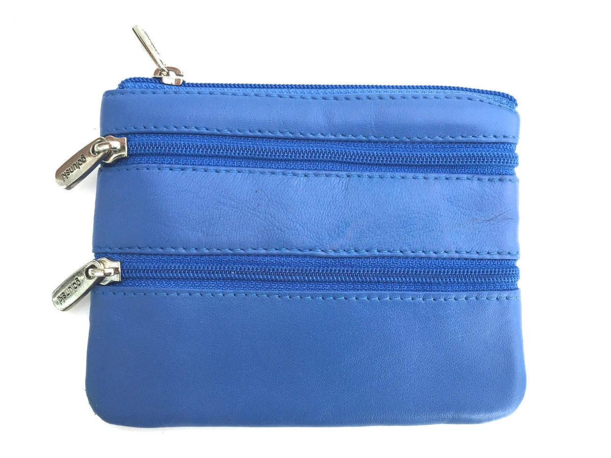 Golunski 328 Super Soft Leather Coin 3 Zip small Purse eBay