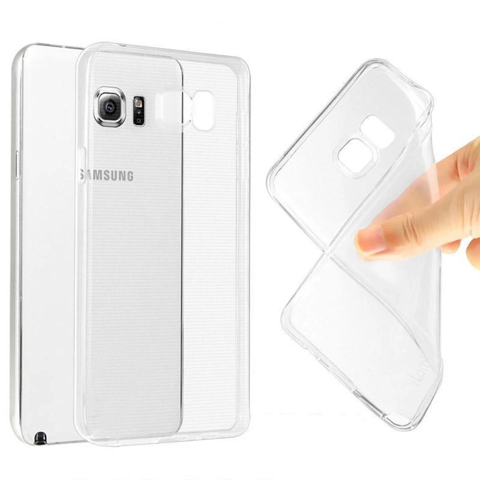 Custodia Cellulare per Samsung Galaxy Note 5 Protettiva Cover Bumper Transparent - Immagine 3 di 3