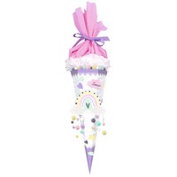 Ursus Bastel SchultüTe Set Easyline Regenbogen MäDchen ZuckertüTe Lila Weiß Rosa