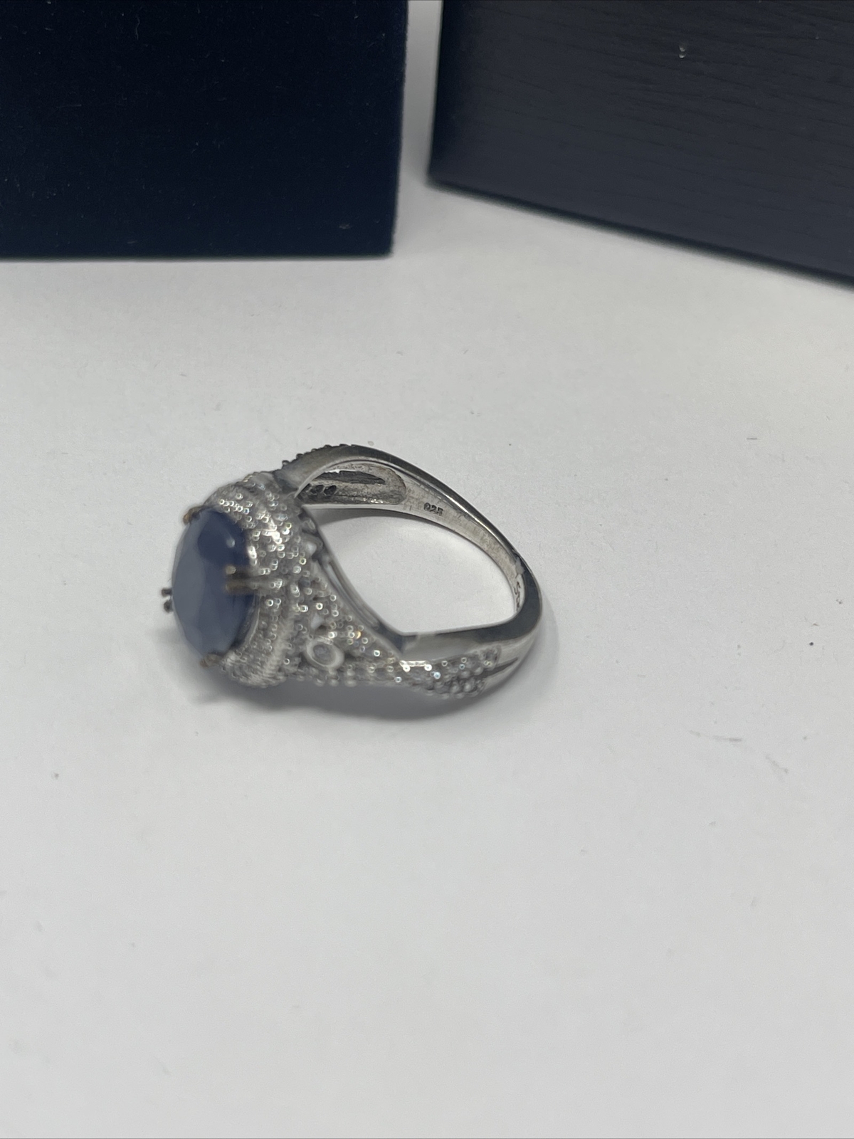 Stauer Sterling Silver Bombshell Blue Sapphire Ri… - image 6