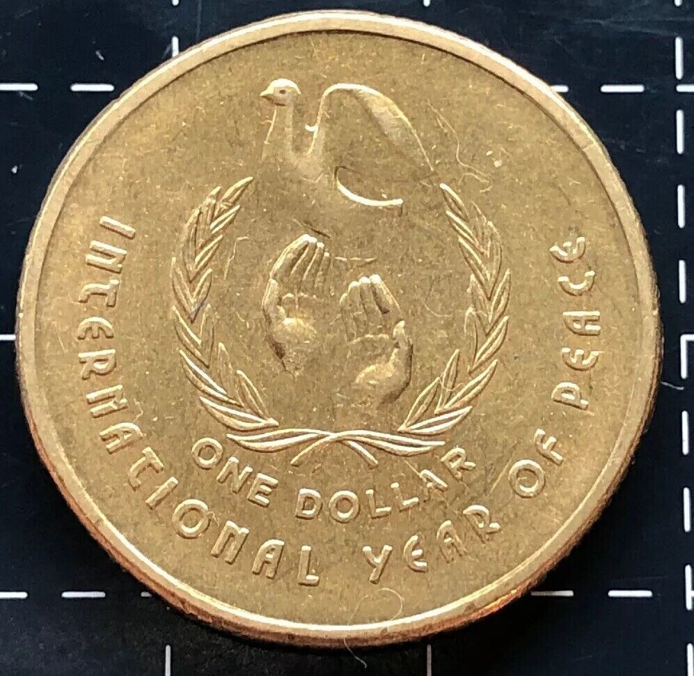 1986 AUSTRALIAN $1 ONE DOLLAR COIN INTERNATIONAL 