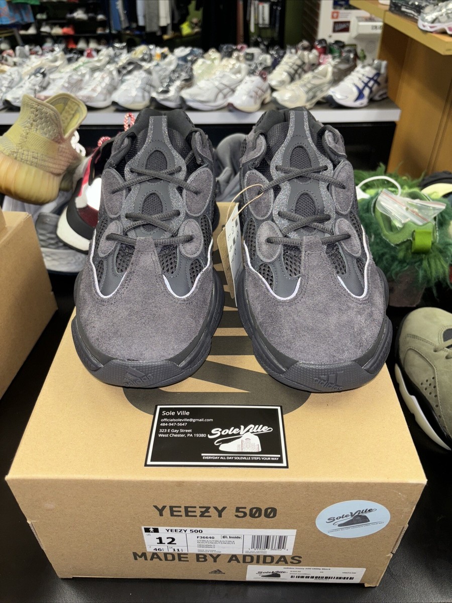 Size 12 - adidas Yeezy 500 Low Utility Black | eBay