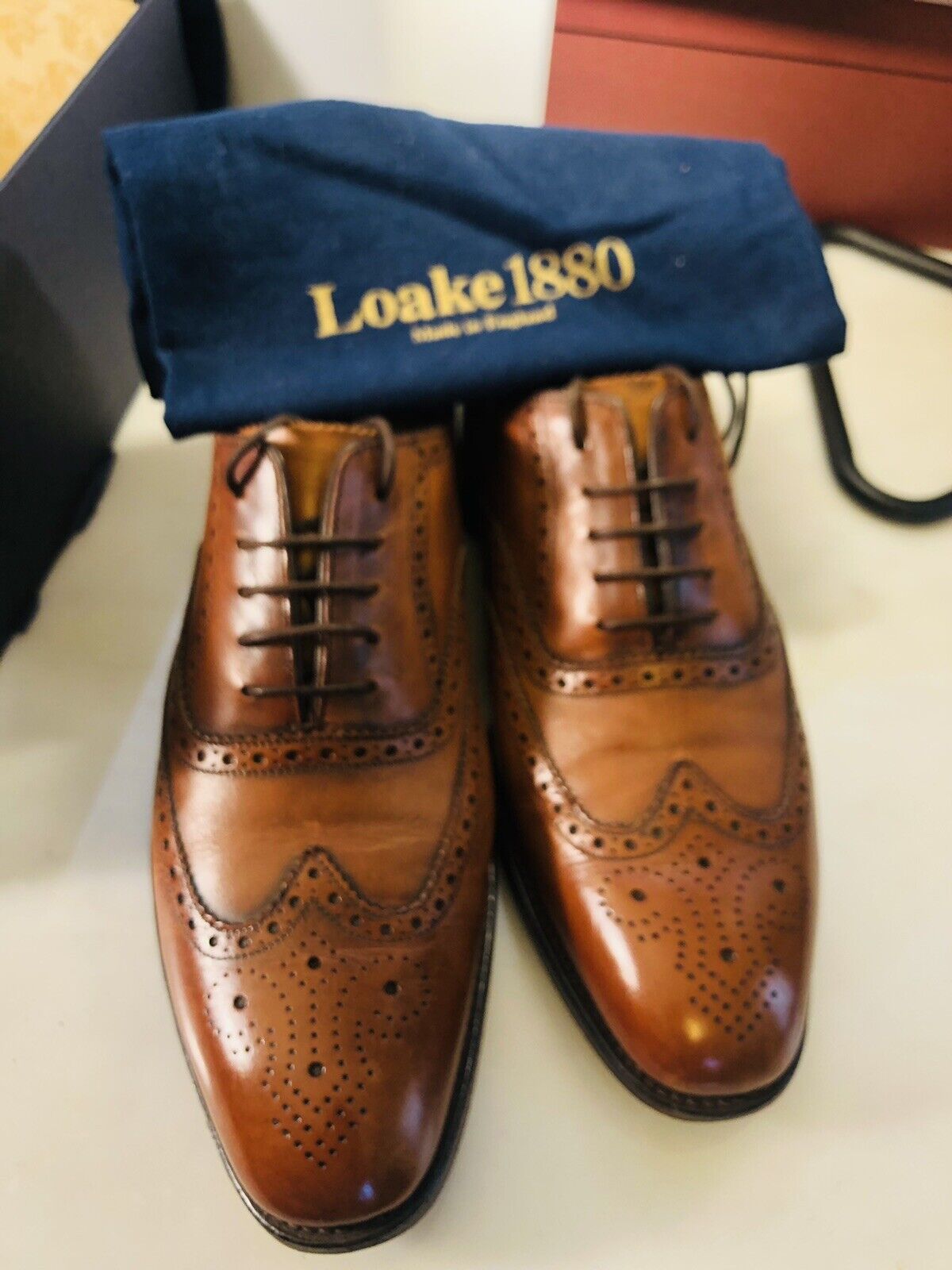 Loake 1880 Buckingham 8F UK (9 US) oak on the Capital Last, Burnished