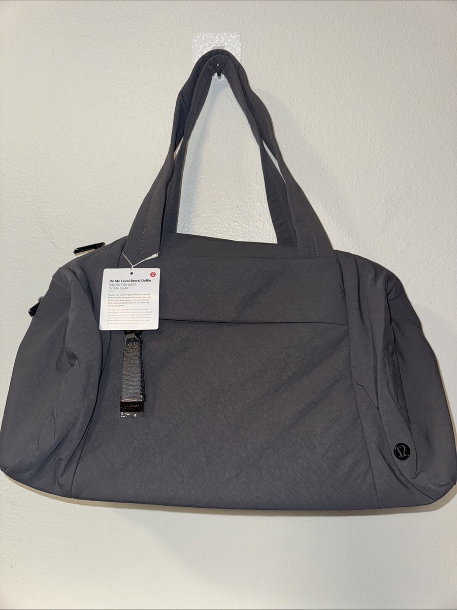 Lululemon On My Level Barrel Duffle Bag 16L Transverse gray new