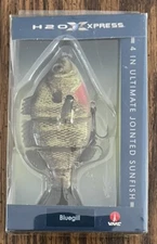 H20 Xpress 4" Jointed Sunfish Bluegill Lure Bait Realistic 3D Eyes Live Swimming