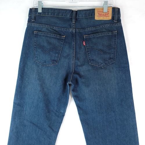 Levis 505 Regular Jeans Boys 30x32 20 Reg Blue Straight Leg - Picture 6 of 12