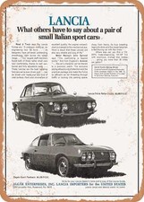Metal Sign - 1967 Lancia Fulvia Rallye Coupe Zagato Sport Fastback Vintage Ad