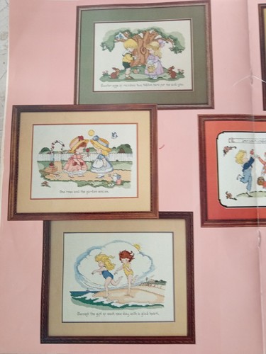 Joan Walsh Anglund Designs Gloria & Pat Booklet 17 Cross Stitch Pattern Months - Picture 7 of 11