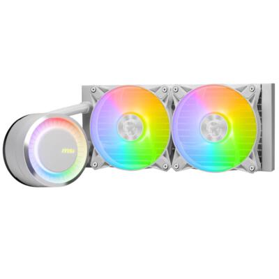MSI MAG CORELIQUID E240 CPU-cooler, AMD/Intel compatible, Liquid cooling, White