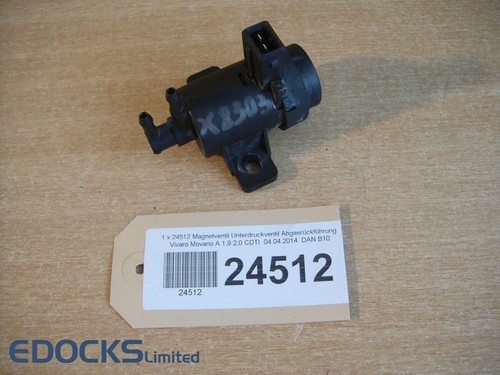 Magnetventil Druckwandler AGR Ventil Turbolader Trafic Vivaro Movano 1,9DTI Opel