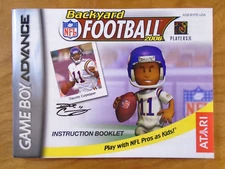 Backyard Football 2006 Nintendo Game Boy Advance Manual Only~Instruction Booklet