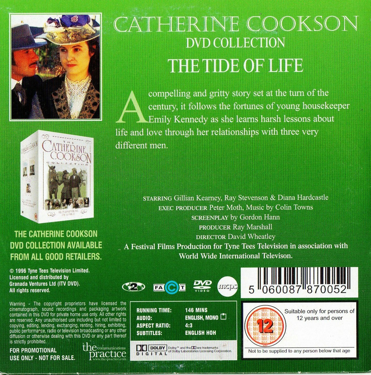 Catherine Cookson : THE TIDE OF LIFE - Gillian Kearney*John Bowler