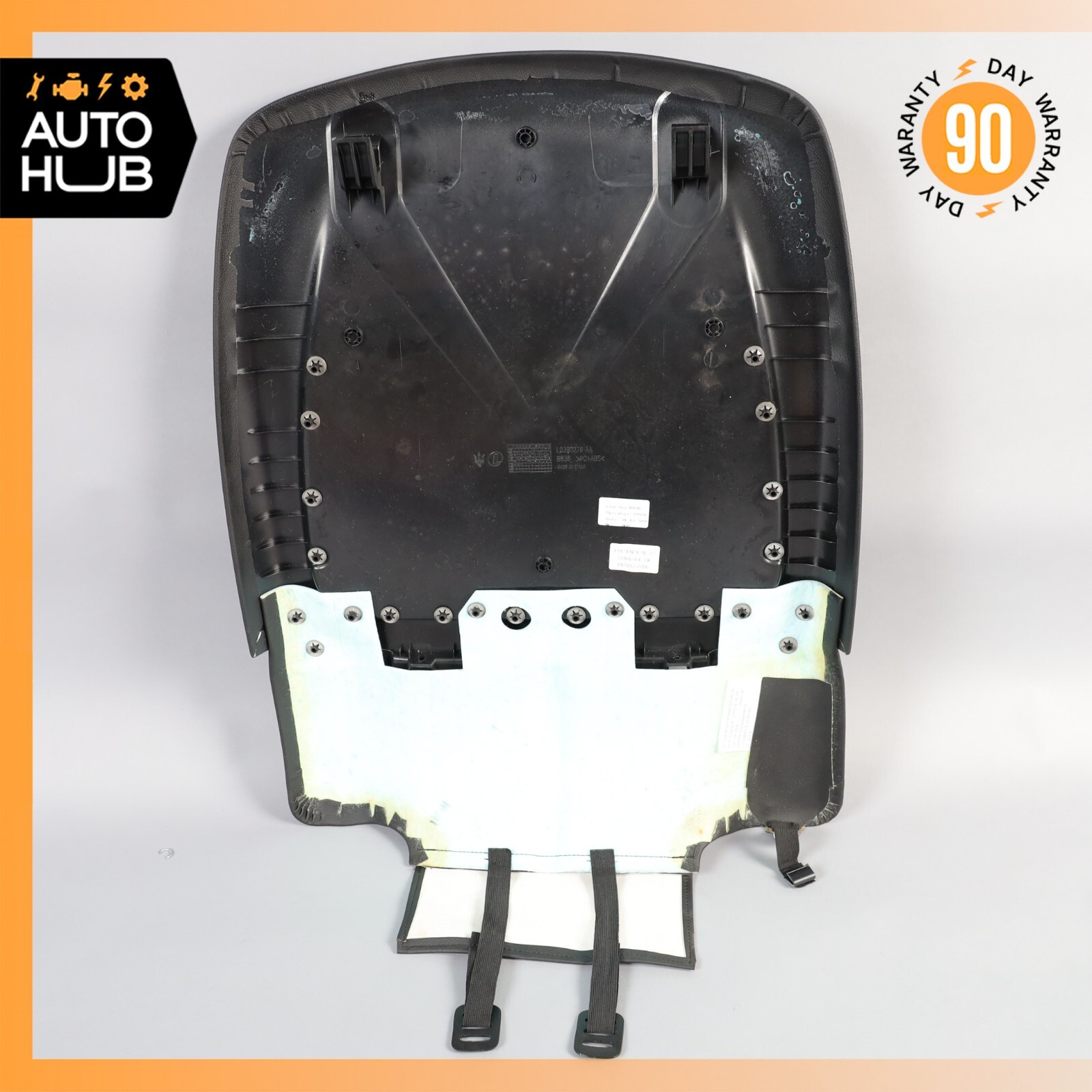 14-22 Maserati Ghibli M157 Front Left Side Seat Back Cover Black OEM 41k
