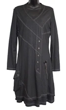 DZHAVAEL Couture Dress Gray Size S