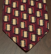 Valentino Cravatte Burgundy Red Hand Made 100 Silk Mens Neck Tie Made In Italy