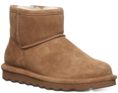 Bearpaw Women's Alyssa Water Repellant 5'' Suede Boot Hickory (Select Size)
