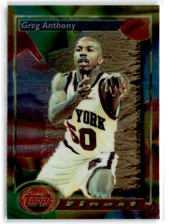 1993-94 Topps Finest Greg Anthony #66 Knicks
