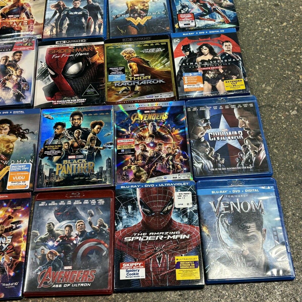MARVEL Blu-ray22作品 Huge Blu-ray Lot of 22 Marvel & DC Movies Action Adventure