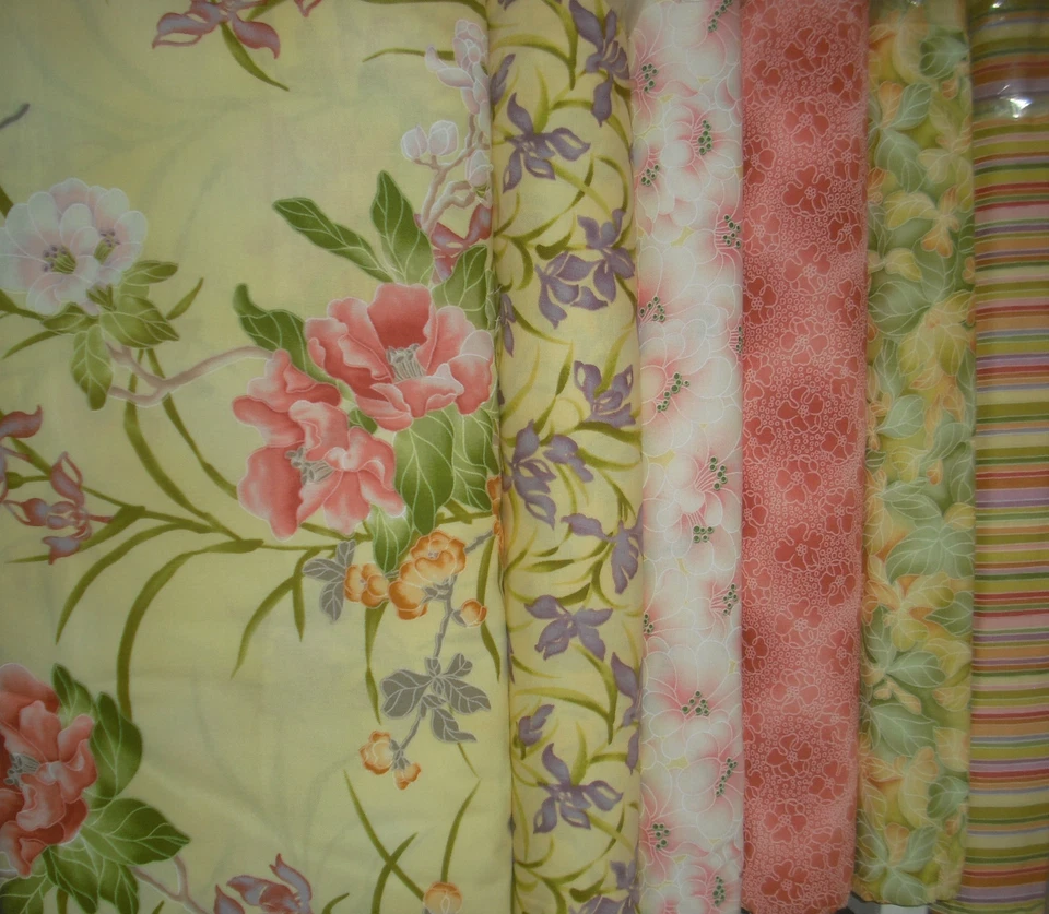 Kit de edredón, costura, tela Flight of Fancy 84" cuadrado - Colección Janet Rose "EDEN"  Foto 2 de 2