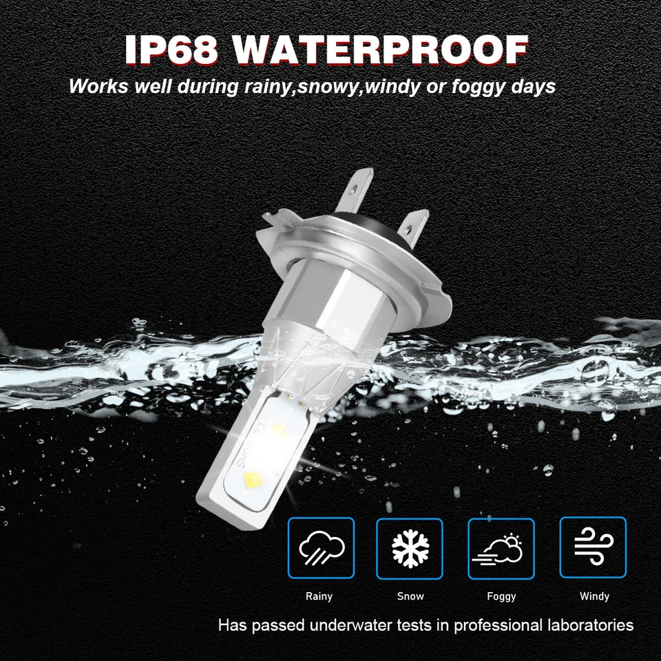 H11 LED Super Bright Headlight Bulb 6000K 12V 40W For Toyota Corolla 2009-2016 - Imagem 4 de 4