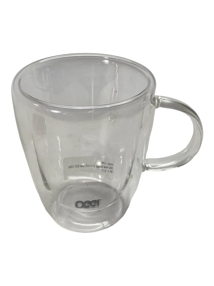 Taza transparente de doble pared de borosilicato OGGI Foto 4 de 4