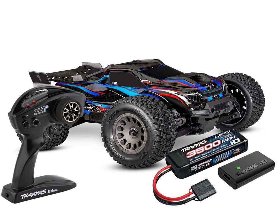 Traxxas TRX 108076 -1 blau  BLUE Mini XRT VXL-3S Brushless 1:16 NEU OVP - Bild 2 von 4