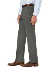 Tommy Hilfiger Mens Modern fit Dress Pants 36 / 30 Grey Solid Stretch