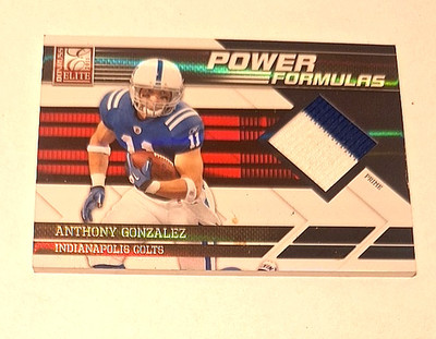 2011 Donruss Elite Power Formulas Relics Prime #3 Anthony Gonzalez Patch #11/50