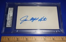 Jim "Catfish" Hunter autograph, PSA Authentic, Oakland A's, New York Yankees