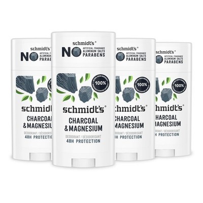 Schmidt'S Schmidts Aluminum-Free Vegan Deodorant Charcoal Magnesium 24 Hour