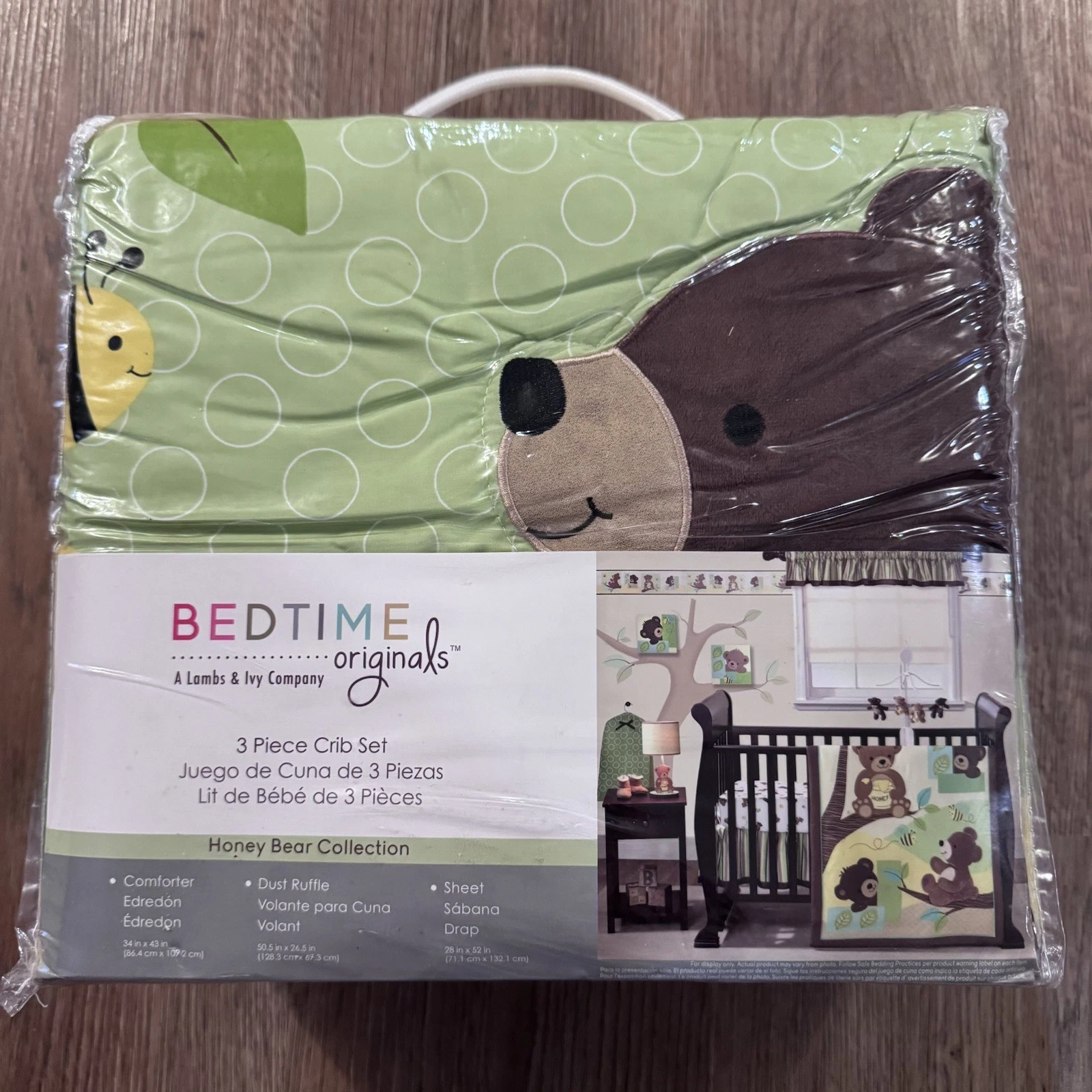 Brown Bear and Honeybees Crib Bedding Set NEW in Package
Opens in a new window or tab