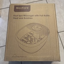 MaxKare XKAM-SPA18 Heated Foot Spa Bath Massager w/ Heat Bubbles EUC