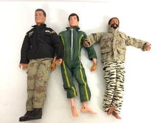 Action Man Figures x 3 Used Good Condition (R4)