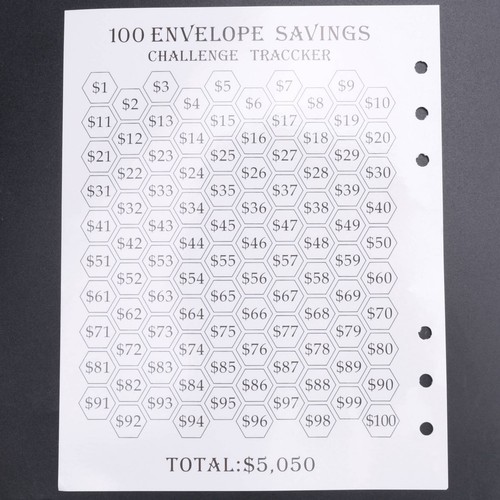 100 Envelope Challenge Binder Easy and Fun Way to Save 5, 050 - Budget1142 - Picture 2 of 6