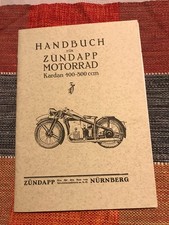 Zündapp Motorrad Kardan 400 - 800 ccm Handbuch