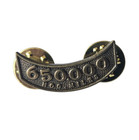 HOG Harley Davidson Owners Group 650,000 Mileage Miles Dual Clasp Pin 1