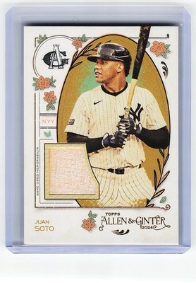 2024 Topps Allen & Ginter #AGR-JSO Juan Soto Full-Size Relics B New York Yankees