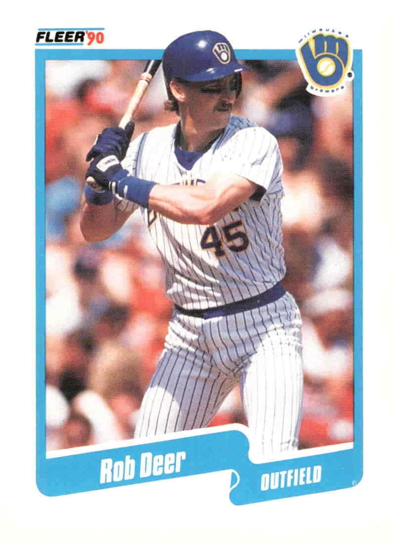 1990 Fleer #320b Rob Deer