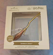 Hallmark Harry Potter Nimbus 2000 Broom Ornament 2024 Resin Hanging Medium