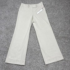NWT Ann Taylor 6 Stretch Margo Beige Slacks 31 X 32