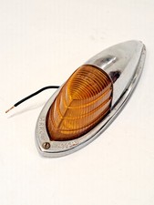 Vtg Working Arrow 39 Amber Chrome Truck Cab Tail Marker Light Video Good Pics